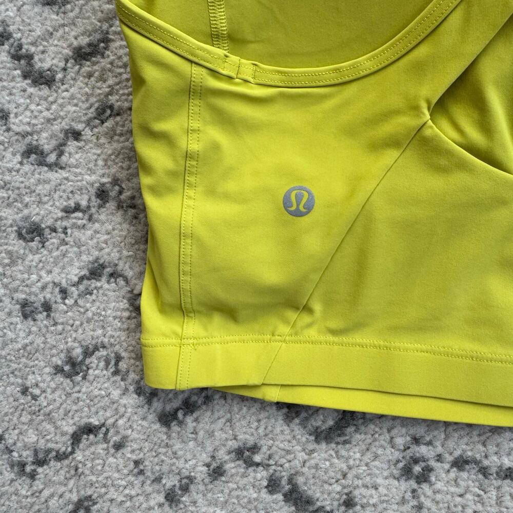 Lululemon Unleash Strength Bra, Yellow Serpentine Size 4 - Picture 4 of 5